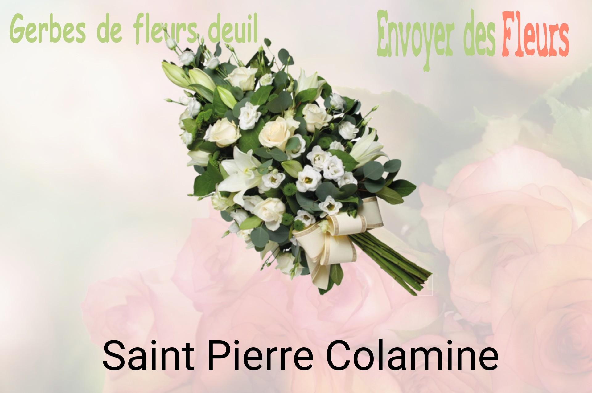 Gerbe de fleurs de deuil livrée à Saint-Pierre-Colamine